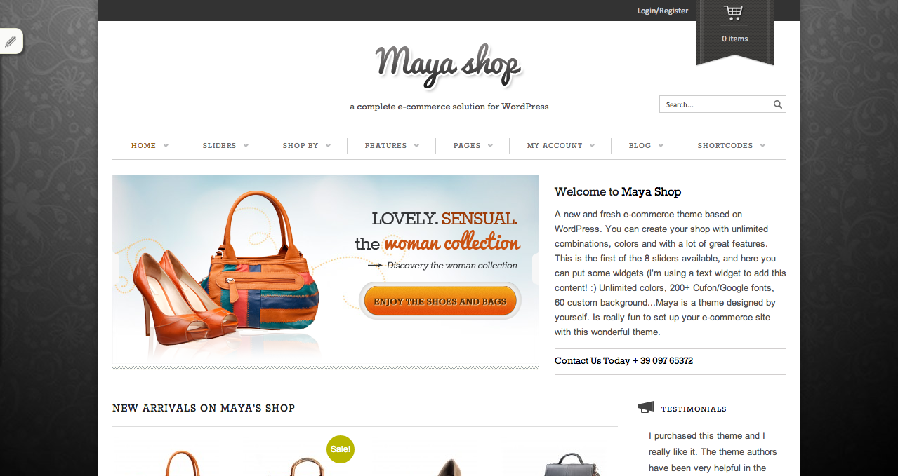 Maya Shop - Best WooCommerce Themes 2013